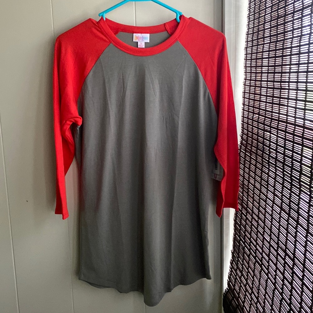 NWT Lularoe baseball style shirt + NWOT Lularoe leggings